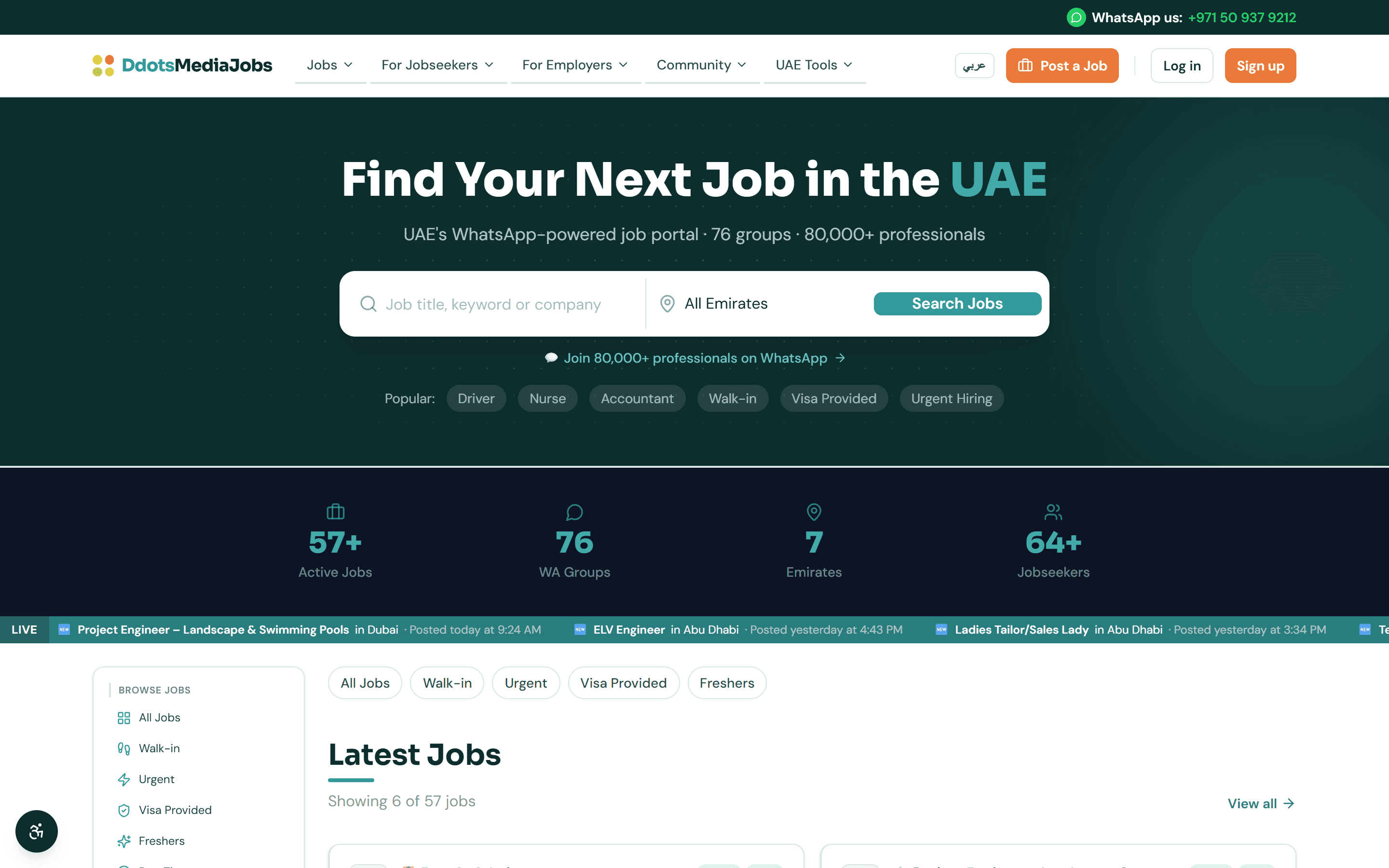 Ddotsmedia Jobs — a live product we built